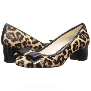 Michael Kors Women's Kiera Mid Pump Natural Cheetah Haircalf